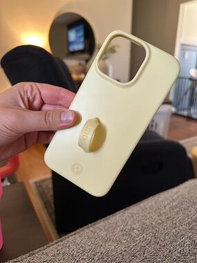 Loopy Case Butter Yellow Phone Case with Rotating Grip